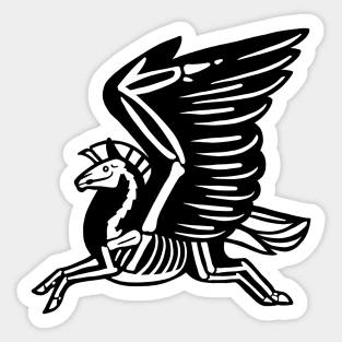 Skeleton Pegasus Sticker